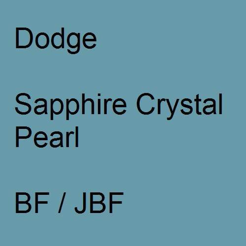 Dodge, Sapphire Crystal Pearl, BF / JBF.